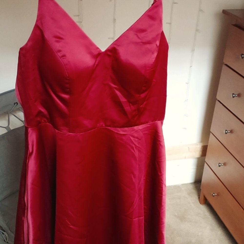 Wine color homecoming dress